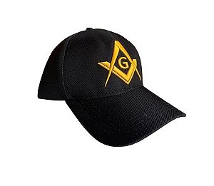Boné Maçonaria Bordado Esquadro e Compasso