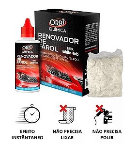 Renovador de Farol Orbi 50ml + Estopa