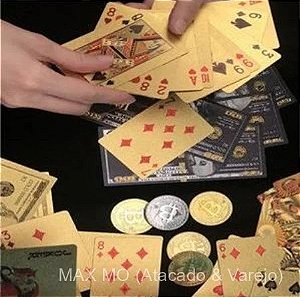 Conjunto Baralho Dourado Prova D'água