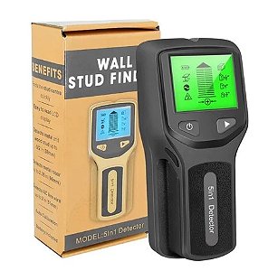 Scanner Detector de Parede 5 em 1 Delmo Preto
