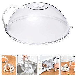 Tampa Anti-Respingo Microondas com Alça Premium