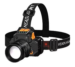 Lanterna de Cabeça LED Recarregável Profissional