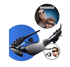 Óculos de Sol Dobrável Bluetooth Polarizado
