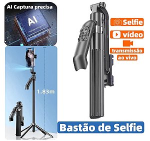 Tripé Bastão Selfie Celular 1,83m AI 360°