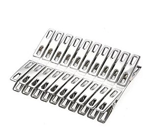 Pregadores Clips Inox para Roupas