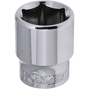 SOQUETE SEXTAVADO ENCAIXE 1/2" 30MM WORKER