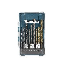 KIT DE BROCAS MISTO 9 PECAS (CONCRETO, MADEIRA, AÇO) MAKITA