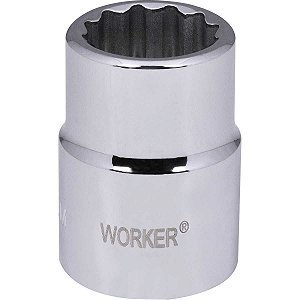 SOQUETE ESTRIADO ENCAIXE 3/4" 23MM - WORKER