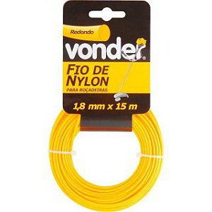 FIO DE NYLON 1,8MM X  15M REDONDO VONDER