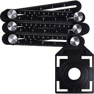 ESQUADRO ARTICULADO ALUMINIO 6X12CM - WORKER