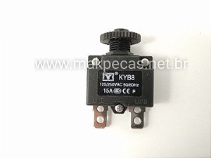 INTERRUPTOR/ RELÉ TÉRMICO PROTEÇÃO DE CARGA 15AMP