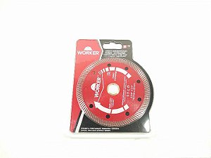 DISCO DIAMANTADO TURBO EXTRAFINO PORCELANATO 110X20MM WORKER