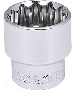 SOQUETE ESTRIADO ENCAIXE 1/2" 32MM WORKER