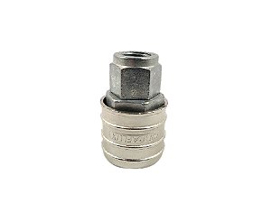 ENGATE RAPIDO 1/4 X ROSCA FEMEA 1/4 NPT PARA COMPRESSOR