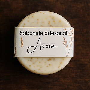 Sabonete artesanal de aveia