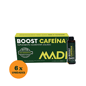 Shot Energético Natural  Boost Cafeína MADI 6 unidades x 20ml
