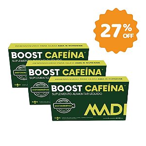 Combo Suplemento Alimentar Líquido 20 ml x 18 unidades Boost Cafeína