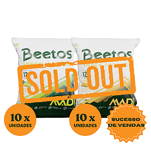COMBO BEETOS - Snack Proteico Sabor Ervas 10 unidades e Sabor Queijo 10 unidades - Caixa 20 unidades - 800G