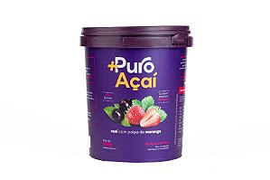 +PURO AÇAÍ COM MORANGO 900 ML CX 4 UN