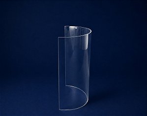 Pé De Mesa Meia Lua De Acrílico 6mm - Base Curva Para Mesa