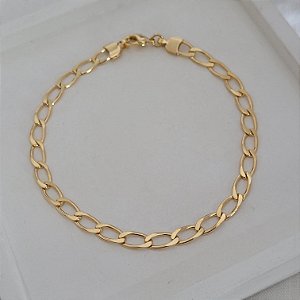 Pulseira Grumet Banhado a Ouro 18K
