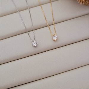 Colar Ponto de Luz  Banhado