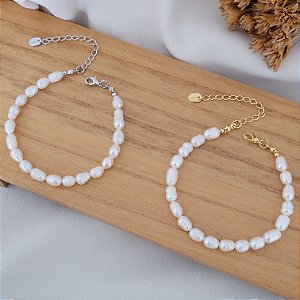 Pulseira de Pérolas de Água Doce