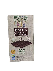 Barra de Chocolate 70% 80g - BAHIA CACAU