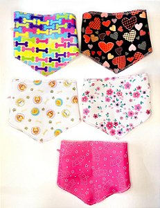 Bandana G fêmea tecido  c/10 unidades