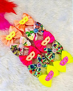 Laço borboleta M carnaval c/10