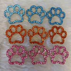 Adesivo eva patinhas c/30