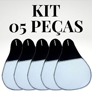KIT 5 Lixeiras Para Carro Câmbio Neoprene 2mm BRANCA PARA SUBLIMAÇÃO