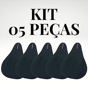 KIT 5 Lixeiras Para Carro Câmbio Neoprene 2mm PRETA