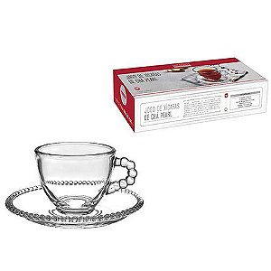Jogo de Xícara de Chá Pearl 200ml - 12 Peças