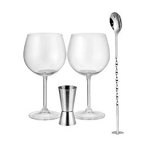 Jogo de Taças de Cristal para Gin Bohemia 570ml 04 peças FULL FIT