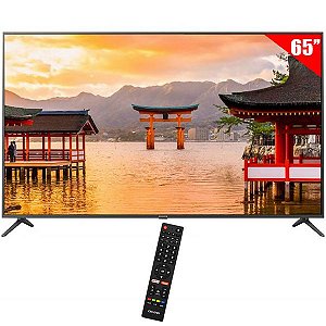 Smart TV LED 65" Aiwa AW65B4K 4K Ultra HD HDMI / USB com Conversor Digital