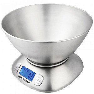 Balança Digital para Cozinha MEGA STAR BC5 para até 5.5kg