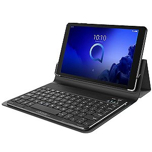 Tablet Alcatel 3T10 8088X Dual SIM 16GB de 10" 5MP / 5MP OS 9 com Teclado - Cor Preto
