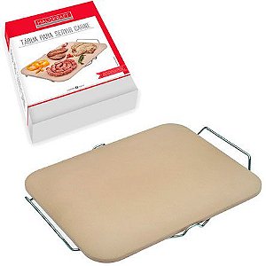 Tábua de Cerâmica Retangular com Suporte 41x31cm ETILUX