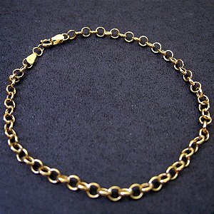 Pulseira em Ouro Amarelo Trabalho 19cm