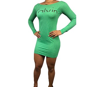 Vestido Calvin Klein Verde
