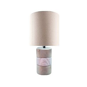 Abajur de Cimento e Cerâmica 110/220V 45cm MABRUK