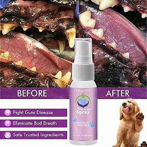 Pet Spray Dental de Estimação Elimina o Mau Hálito - 30 ml