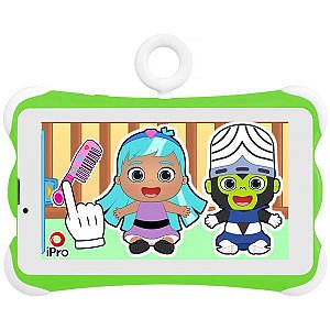 Tablet Kids IPRO Speed-6 com Wi-Fi 4G 32GB 7.0" 2MP 2MP OS 9.0 - Cor Verde