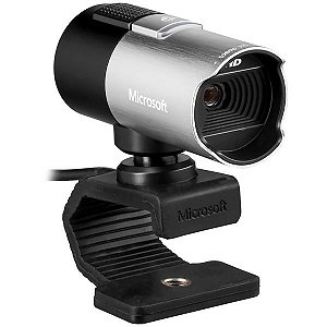 Webcam Microsoft LifeCam Studio 1425 USB - Cor Preta com Prata