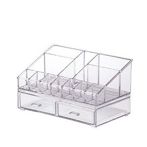 Kit Organizador de Cosméticos Transparente com 22cm PARAMOUNT