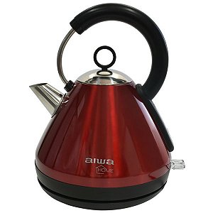 Chaleira Elétrica Aiwa AW-JD5700R 2.200 Watts 1.5 Litros 220V ~ 50 / 60 Hz - Cor Vermelha com Prata