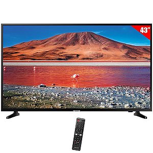 Smart TV de 43" Samsung UN43TU7090G 4K Ultra HD com Conversor Digital