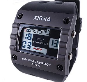 Relógio Masculino Importado Esportivo Digital Xinjia Quadrado Xj-799 MASCULINO