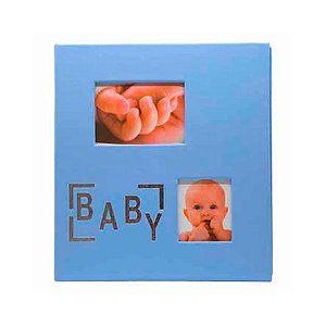 Álbum Baby para 100 fotos 15x21 cm - Cor Azul